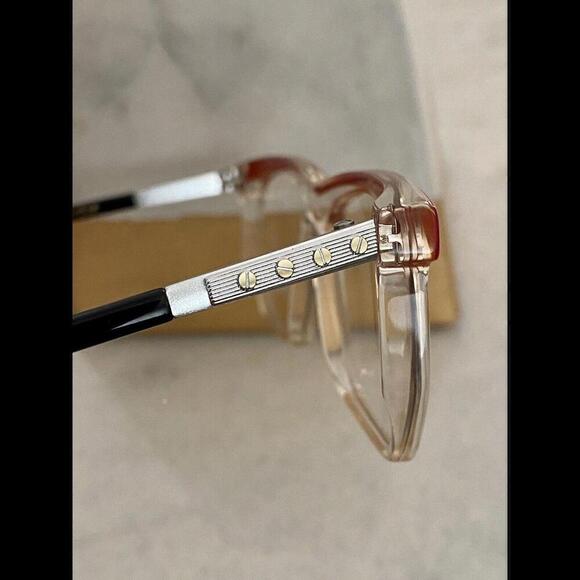 RARE NOS Vintage LEONHARD DE NEFFE 357 Unisex Eyeglasses Frames 57-18-110 RED - Picture 4 of 4